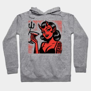 Retro Devil Girl Hoodie